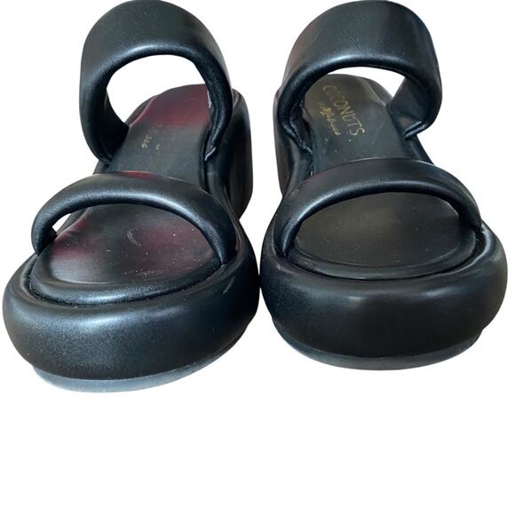 Coconuts by Matisse Unique Black Slip-On Wedge Sandals size 9 - Picture 5 of 10